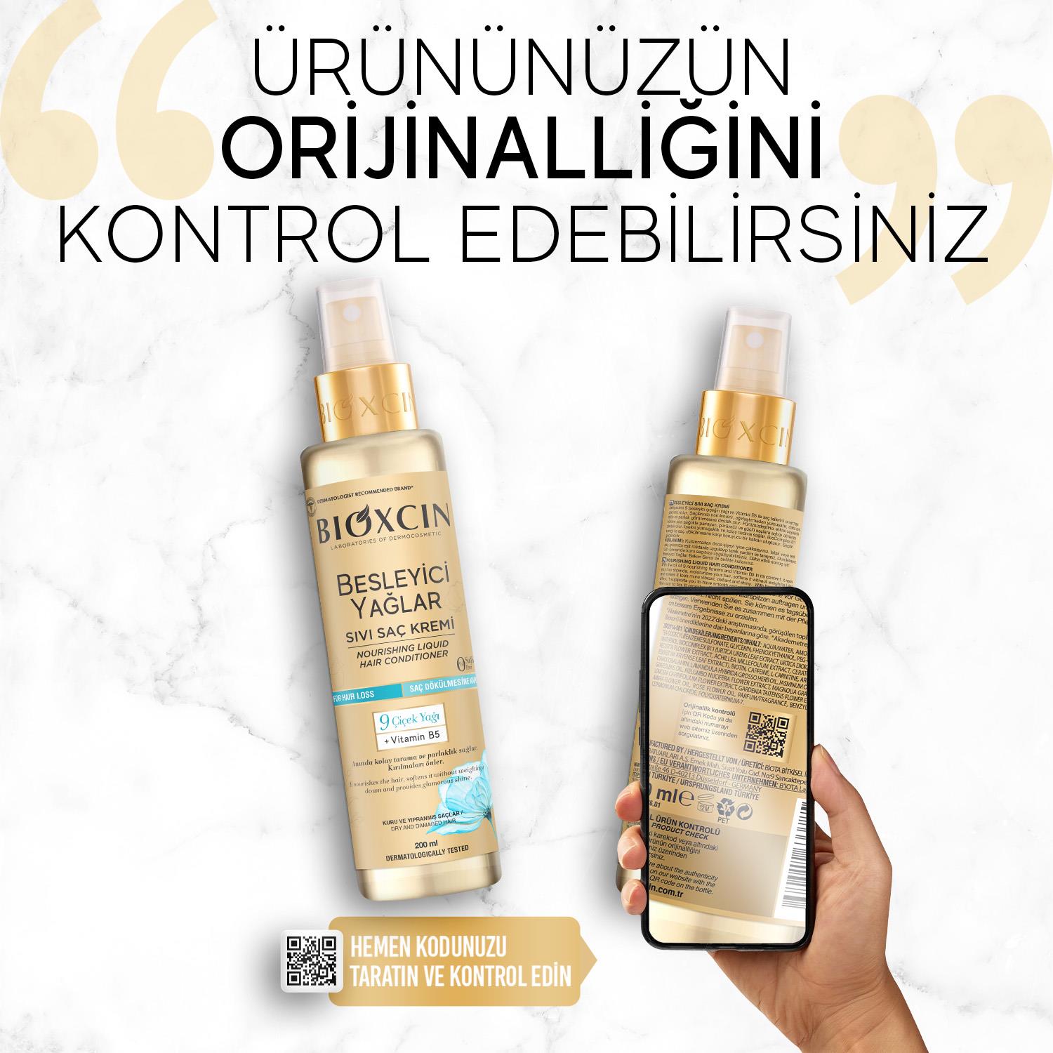 Bioxcin Besleyici Yağlar Sıvı Saç Kremi 200 ml - Bioxcin