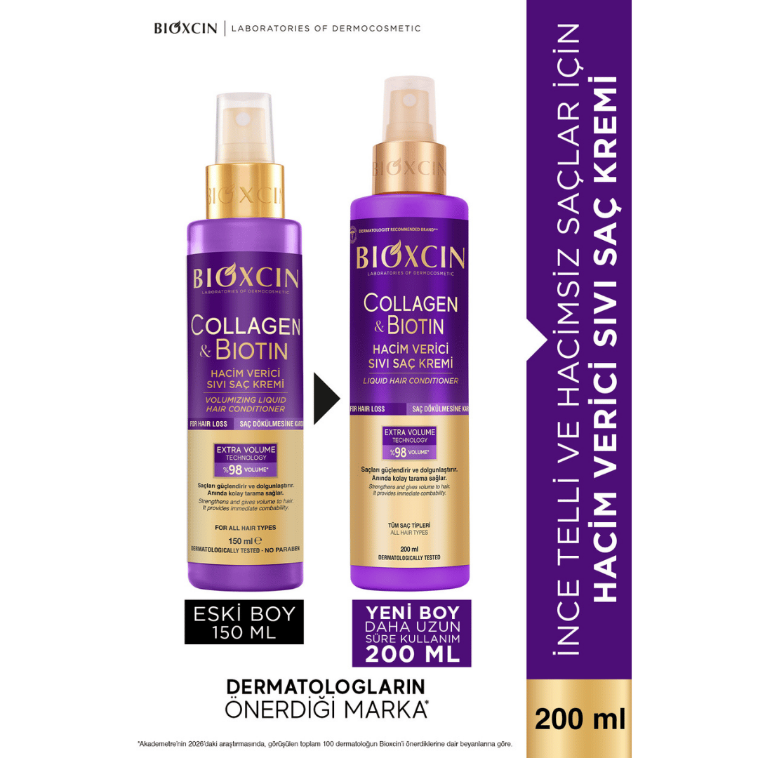 Bioxcin Collagen Biotin Hacim Verici Sıvı Saç Kremi 200 ml - Bioxcin