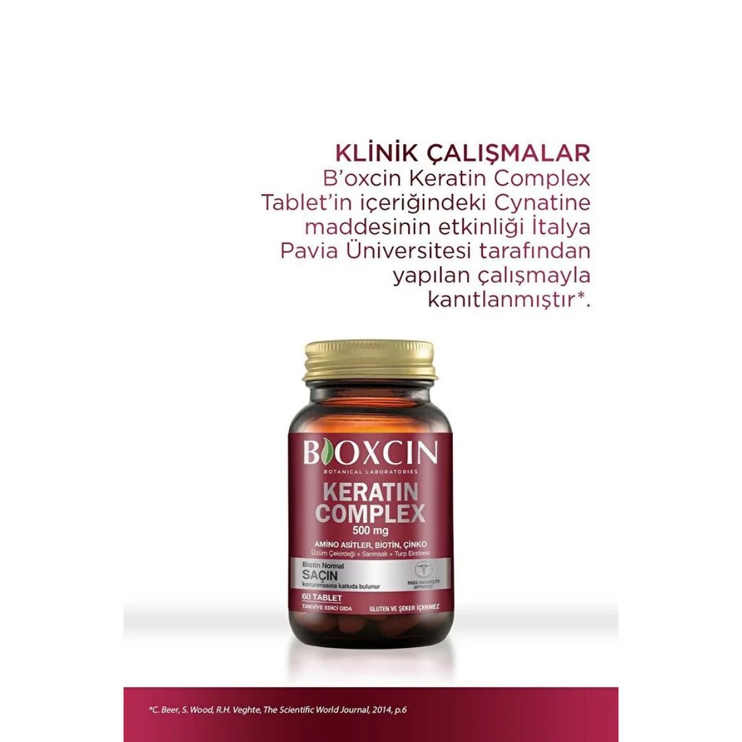 Bioxcin Forte Keratin Complex Tablet Takviye Edici Gıda 60 Tablet - Bioxcin