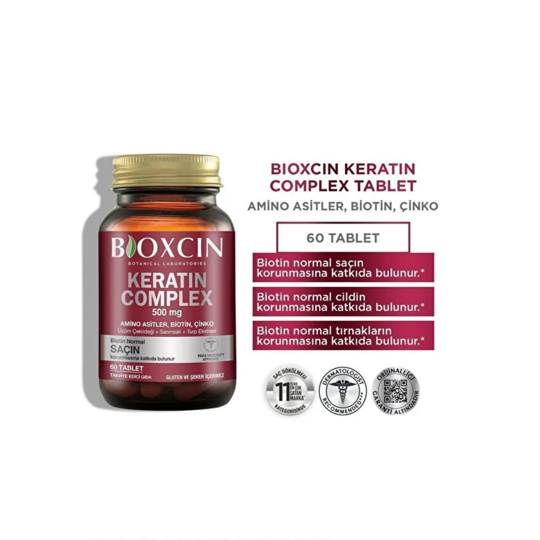 Bioxcin Forte Keratin Complex Tablet Takviye Edici Gıda 60 Tablet - Bioxcin