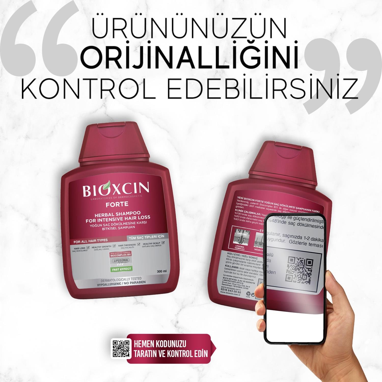 Bioxcin Forte Saç Dökülmesine Karşı Bakım Şampuanı 300 ml - 3 AL 2 ÖDE - Bioxcin