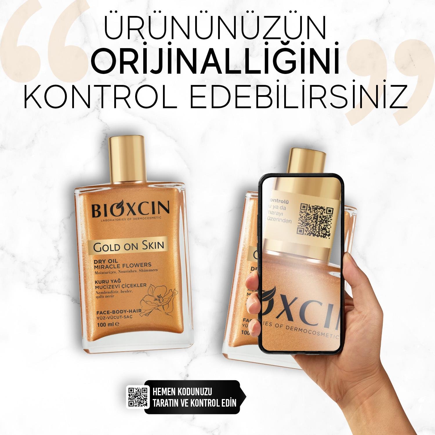 Bioxcin Gold on Skin Kuru Yağ 100 ml - Bioxcin