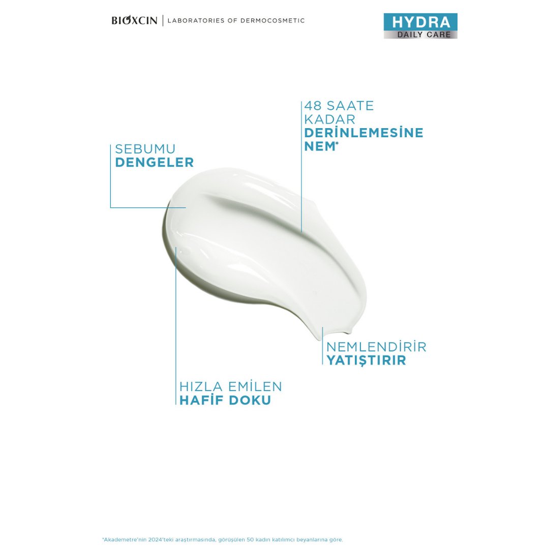 Bioxcin Hydra Nemlendirici Yüz Kremi 50 ml - Karma ve Yağlı Ciltler - Bioxcin