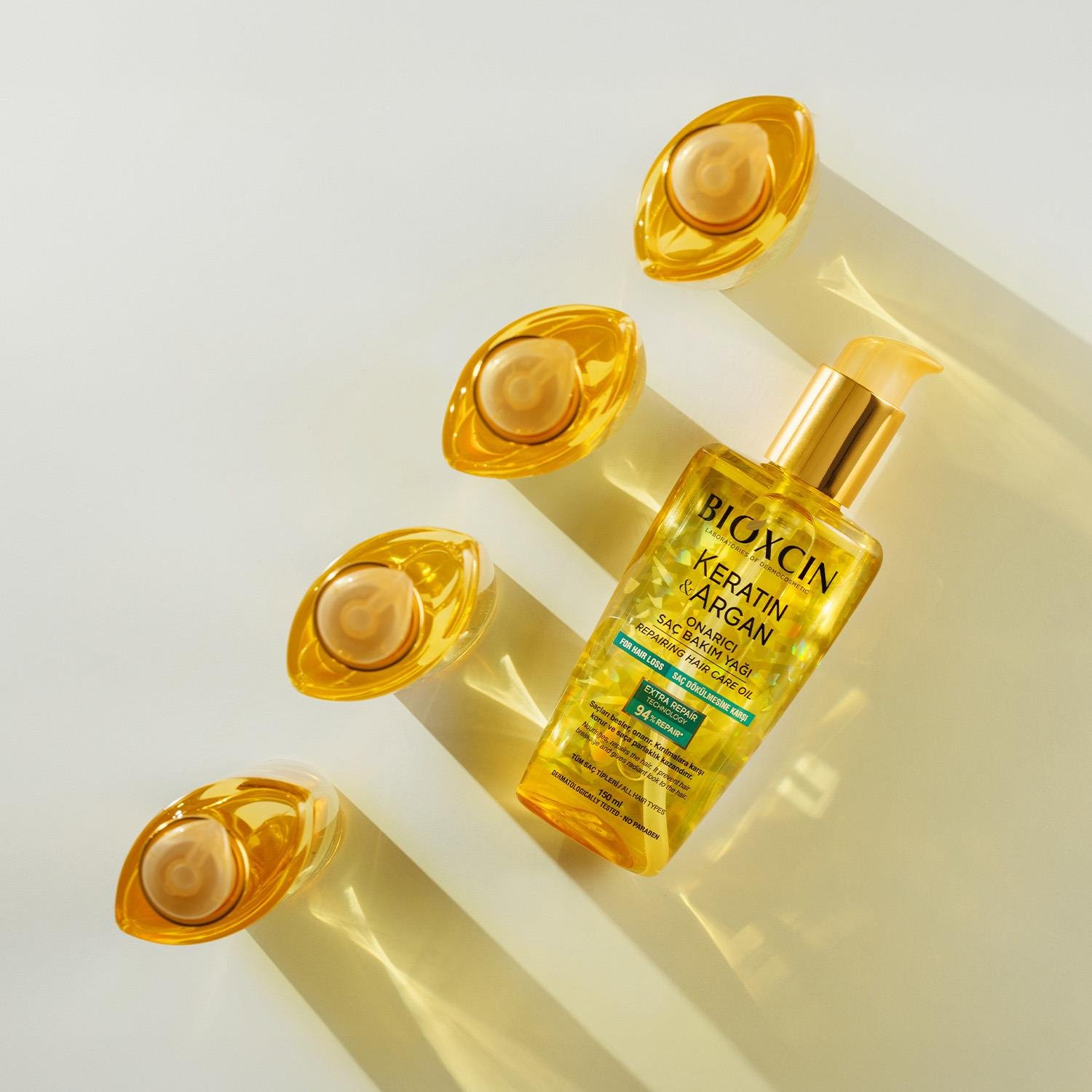 Bioxcin Keratin ve Argan Onarıcı Saç Bakım Yağı 150 ml - Bioxcin