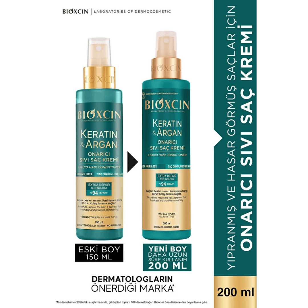 Bioxcin Keratin ve Argan Sıvı Saç Kremi 150 ml - Bioxcin
