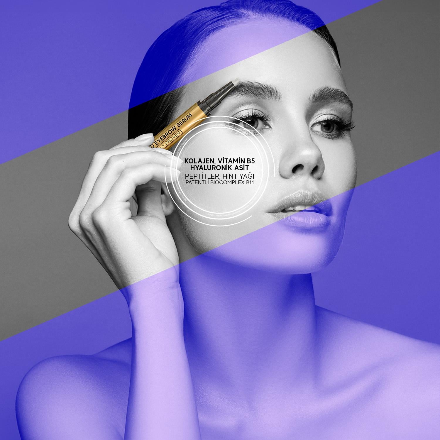Bioxcin Kolajen ve Hyaluronik Asit İçerikli Kaş ve Kirpik Serumu 3 ml - Bioxcin