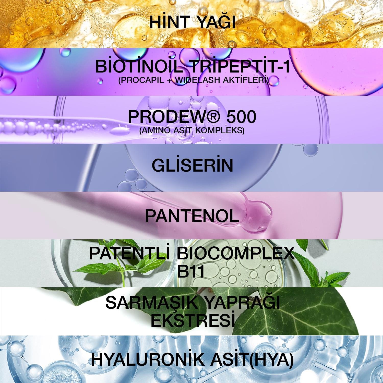 Bioxcin Kolajen ve Hyaluronik Asit İçerikli Kaş ve Kirpik Serumu 3 ml - Bioxcin