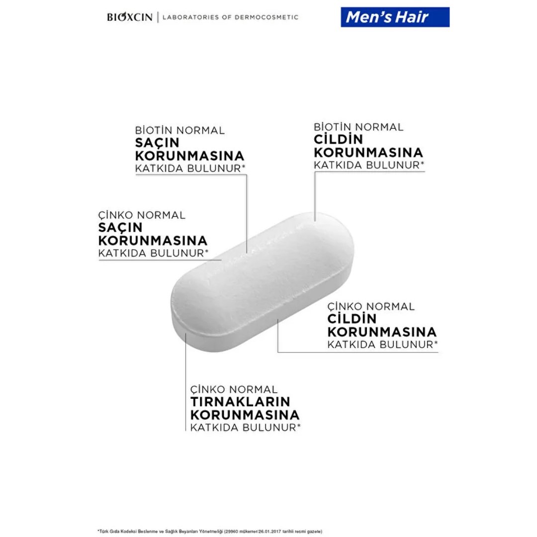 Bioxcin Men Hair Set - 30 Tablet + Şampuan 100 ml Hediyeli - Bioxcin