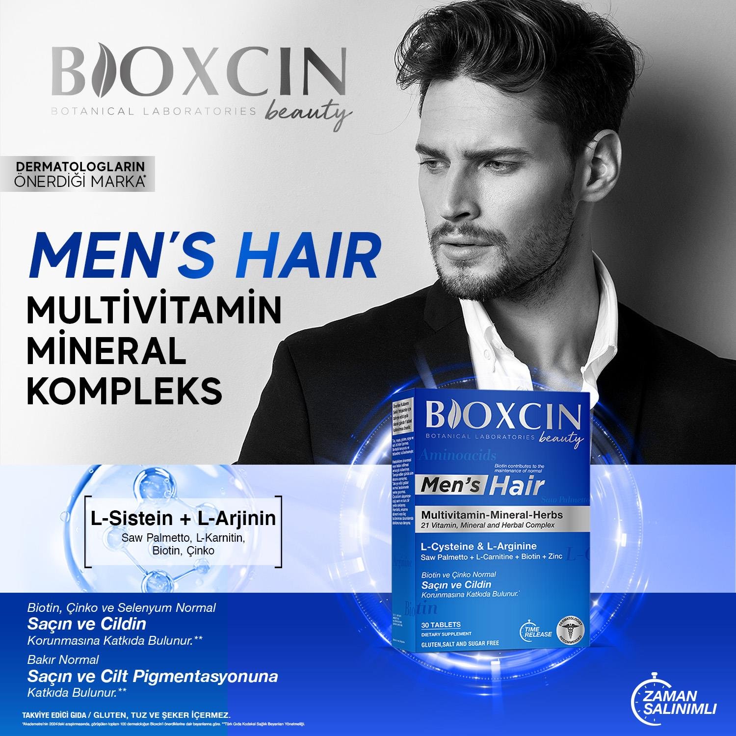 Bioxcin Mens Hair 30 Tablet - Bioxcin