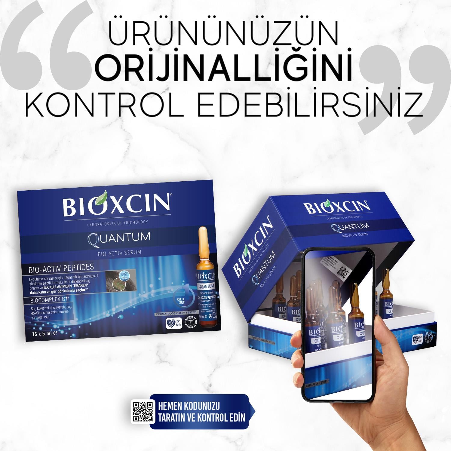 Bioxcin Quantum Saç Güçlendirici Serum 15 x 6 ml - Bioxcin