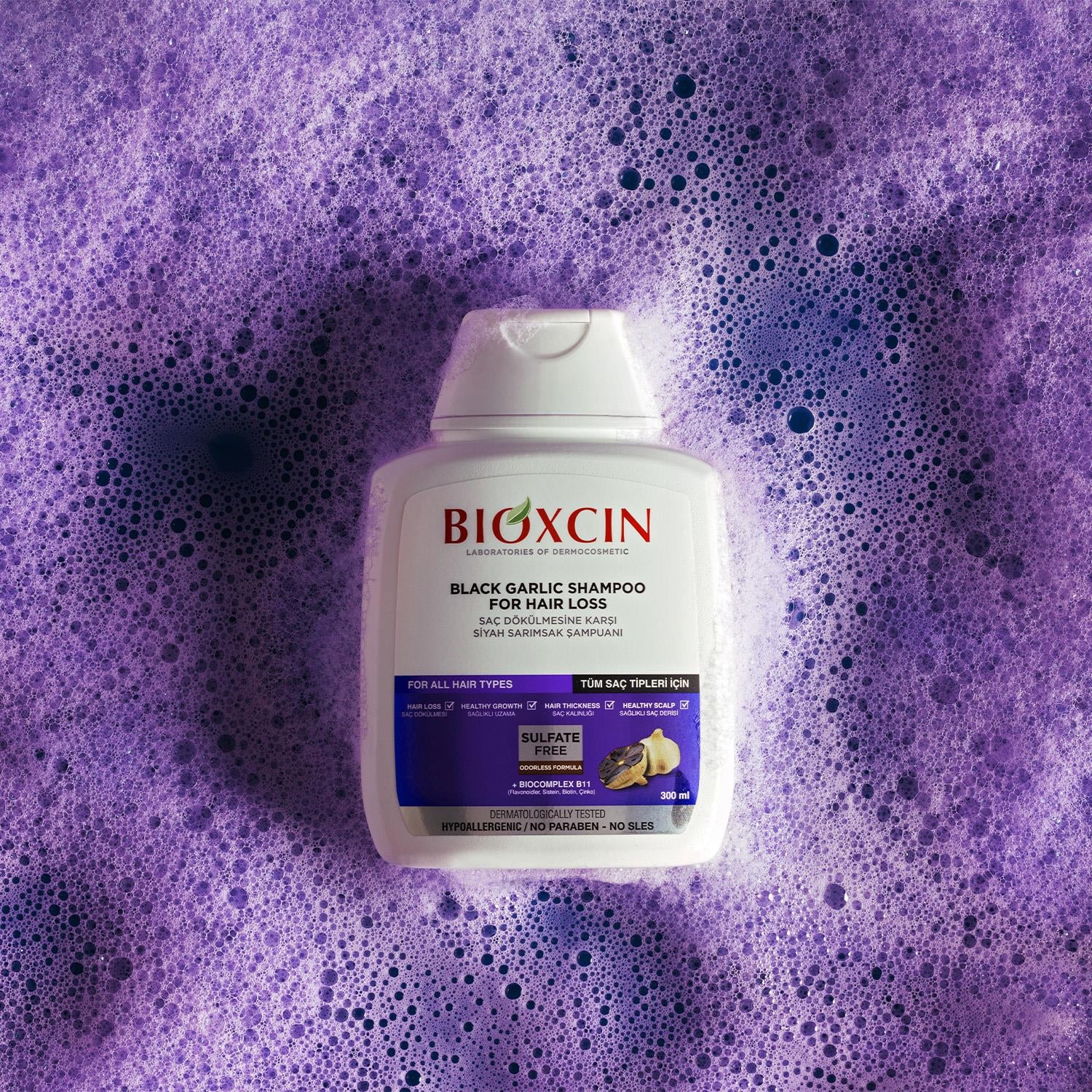 Bioxcin Saç Dökülmesine Karşı Siyah Sarımsak Şampuanı 300 ml - Bioxcin