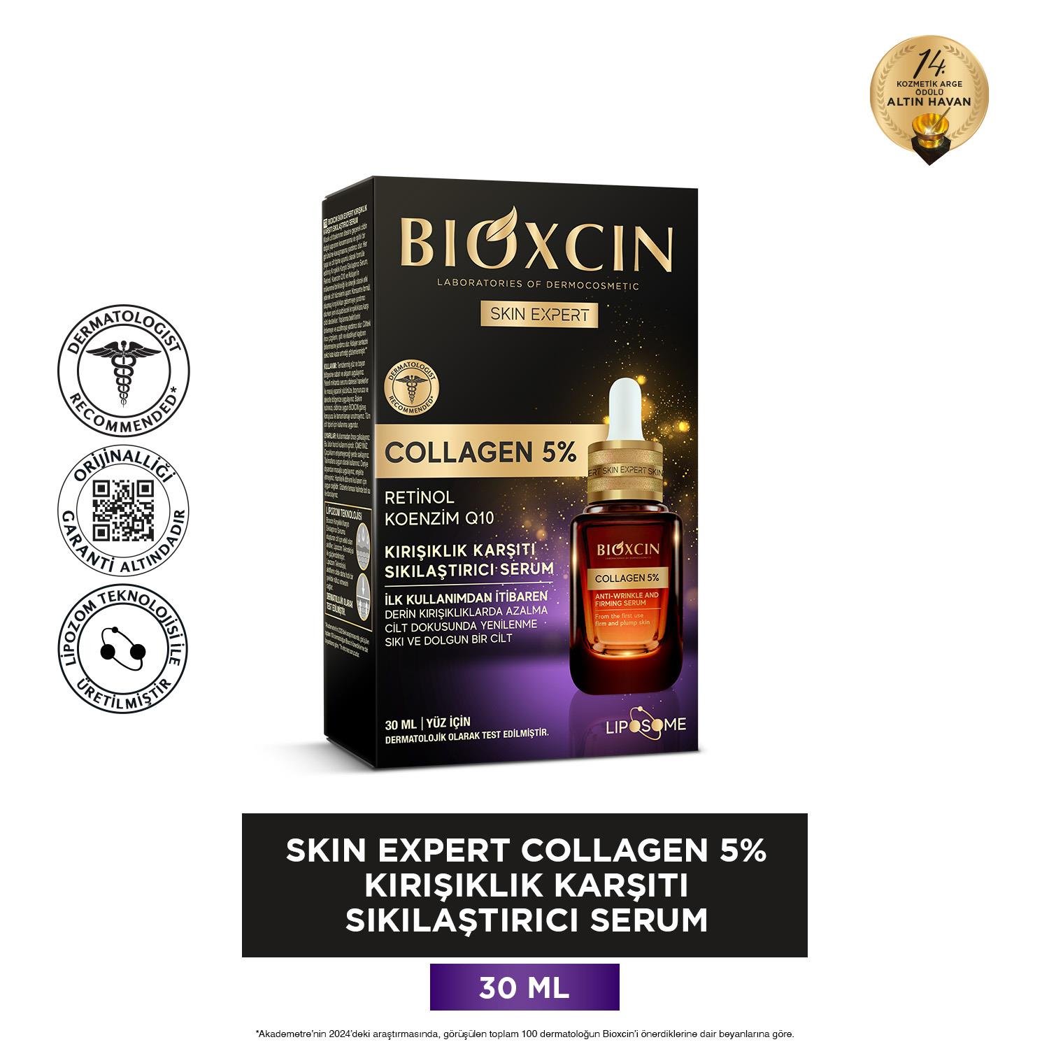 Bioxcin Skin Expert Collagen 5% Kırışıklık Karşıtı Sıkılaştırıcı Serum 30 ml - Bioxcin