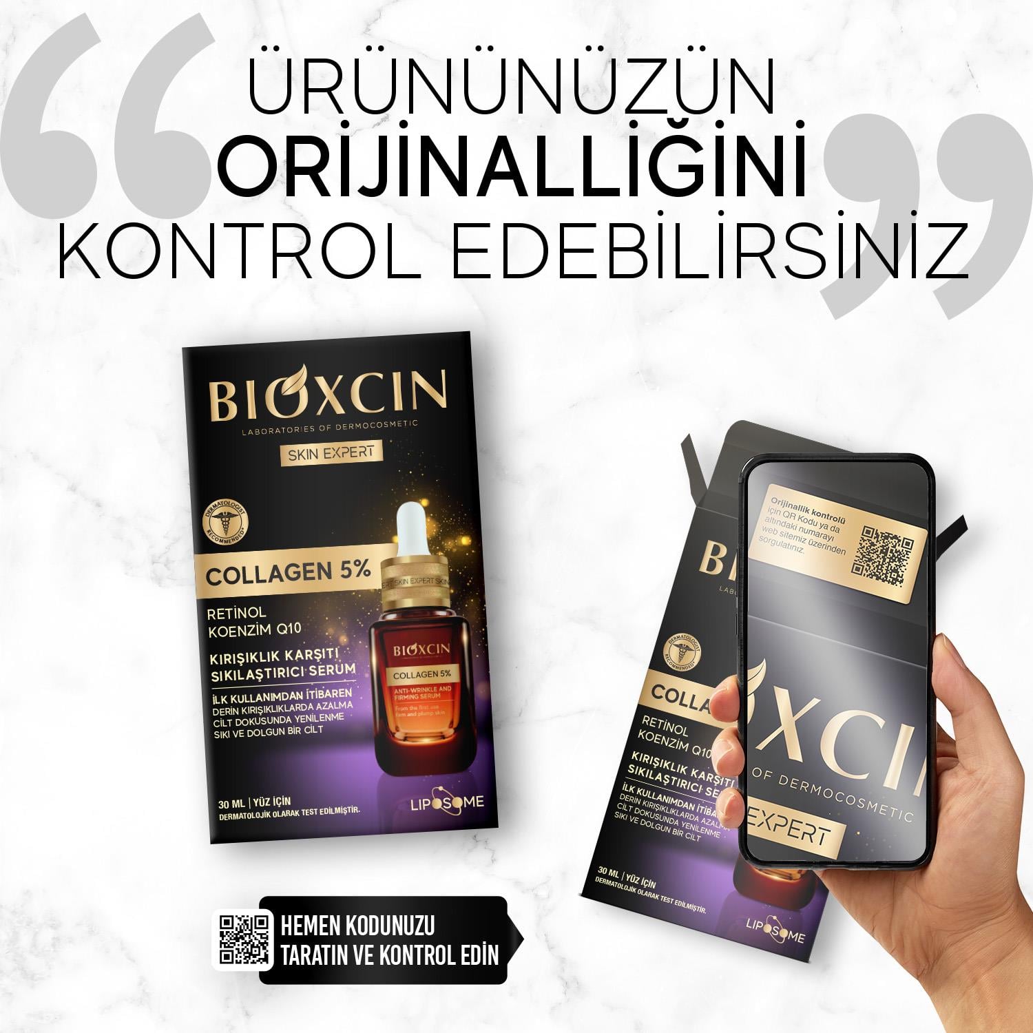 Bioxcin Skin Expert Collagen 5% Kırışıklık Karşıtı Sıkılaştırıcı Serum 30 ml - Bioxcin