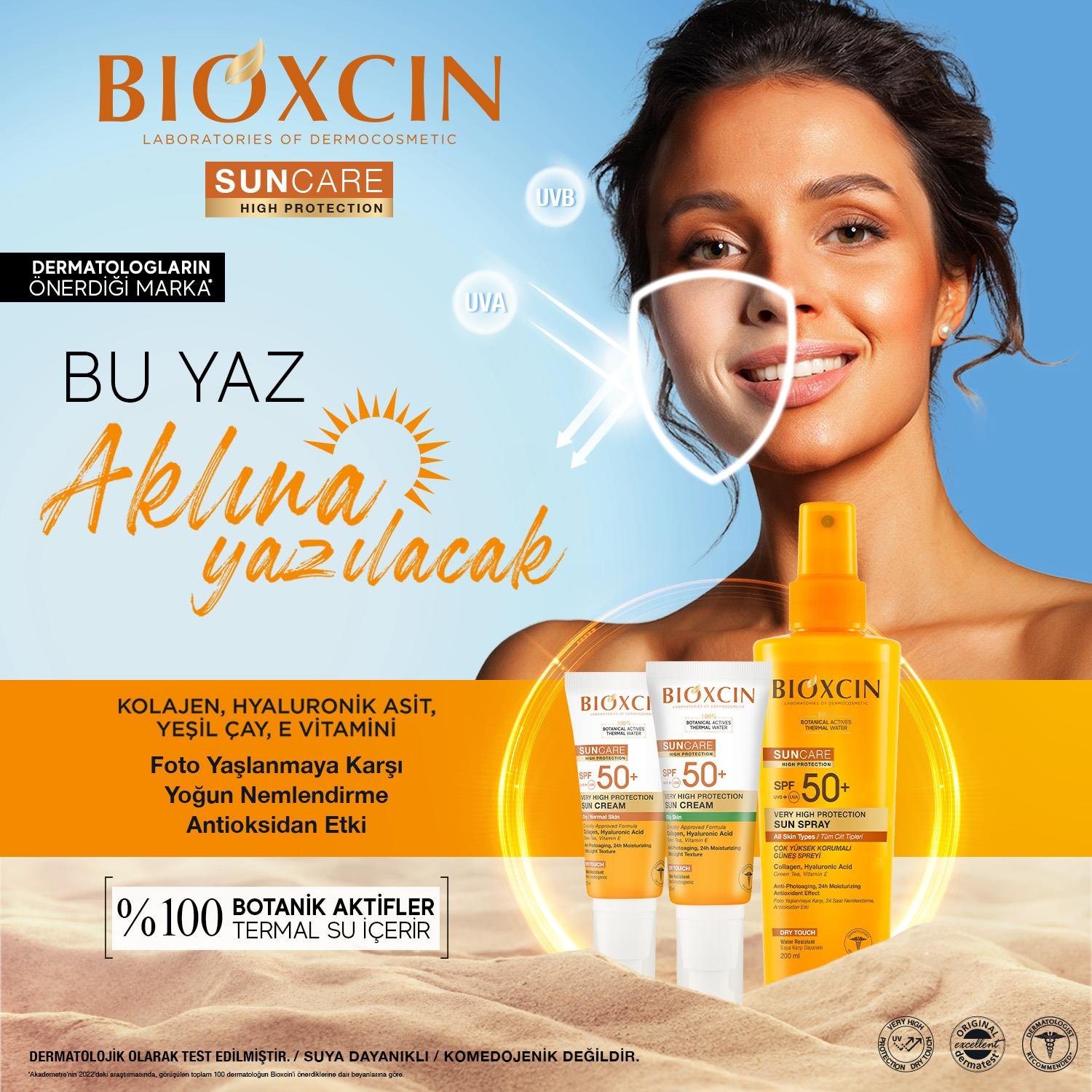 Bioxcin Sun Care Kuru Ciltler için Güneş Kremi SPF 50+ 50 ml - Bioxcin