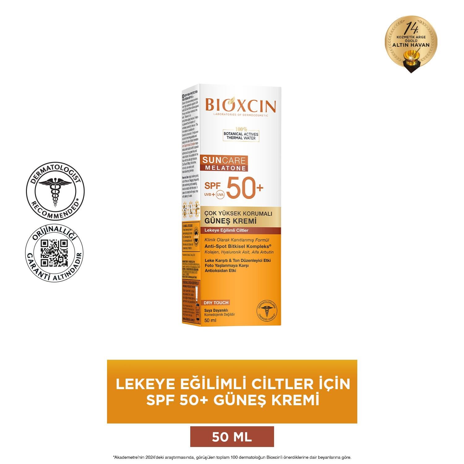 Bioxcin Sun Care Lekeye Eğilimli Ciltler İçin Güneş Kremi SPF50+ 50 ml - Bioxcin
