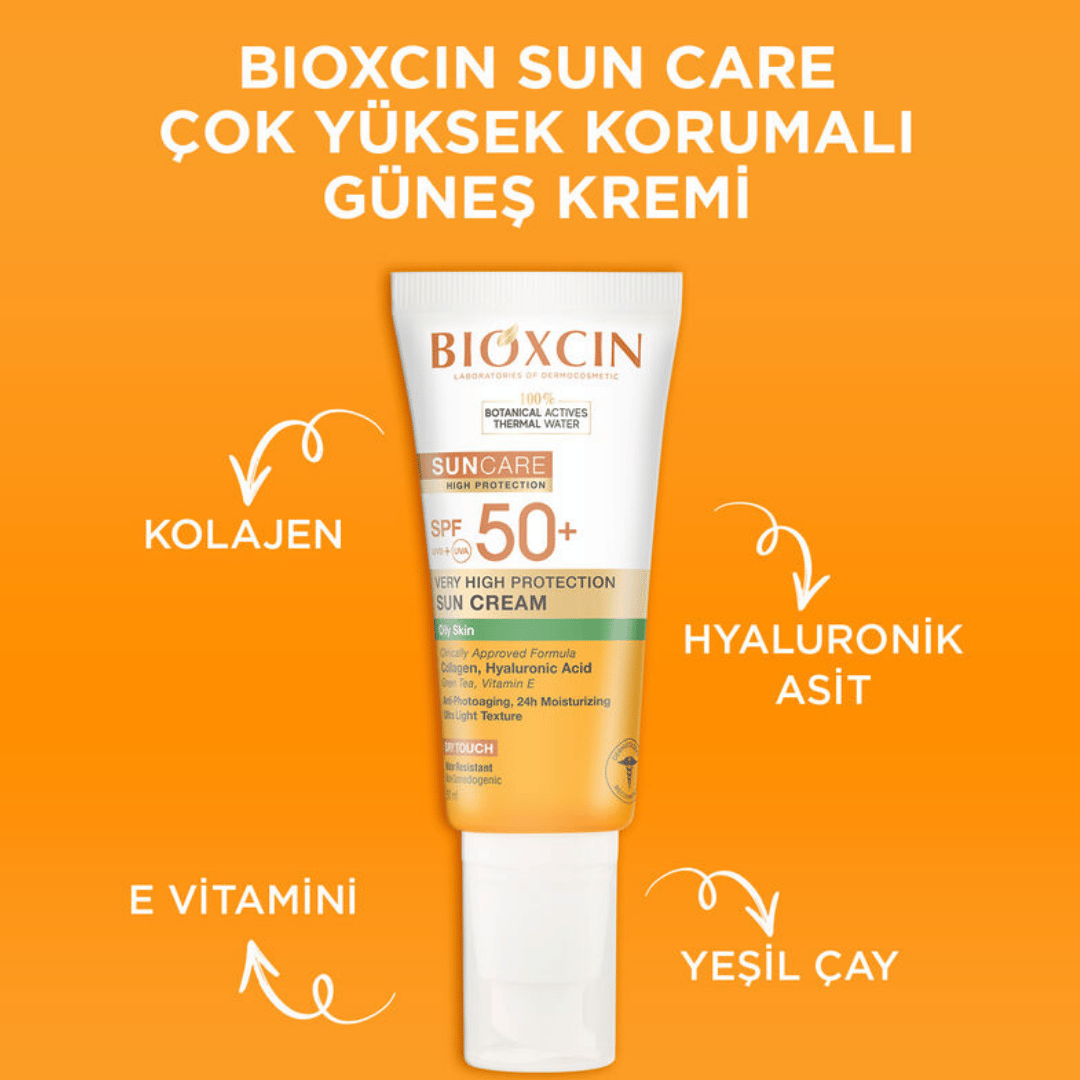 Bioxcin Sun Care Yağlı Ciltler İçin Güneş Kremi Spf 50+ 50 ml - Bioxcin