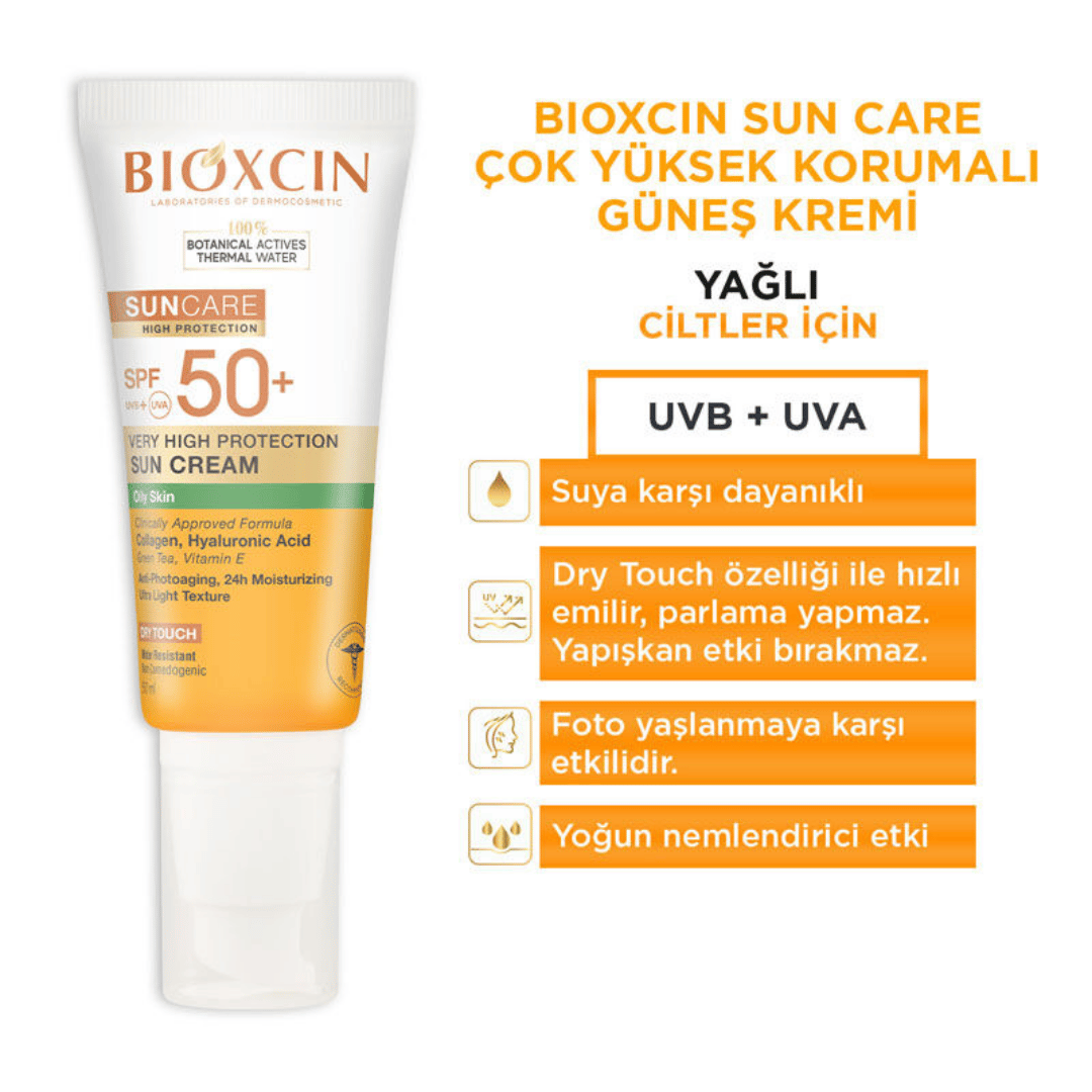 Bioxcin Sun Care Yağlı Ciltler İçin Güneş Kremi Spf 50+ 50 ml - Bioxcin