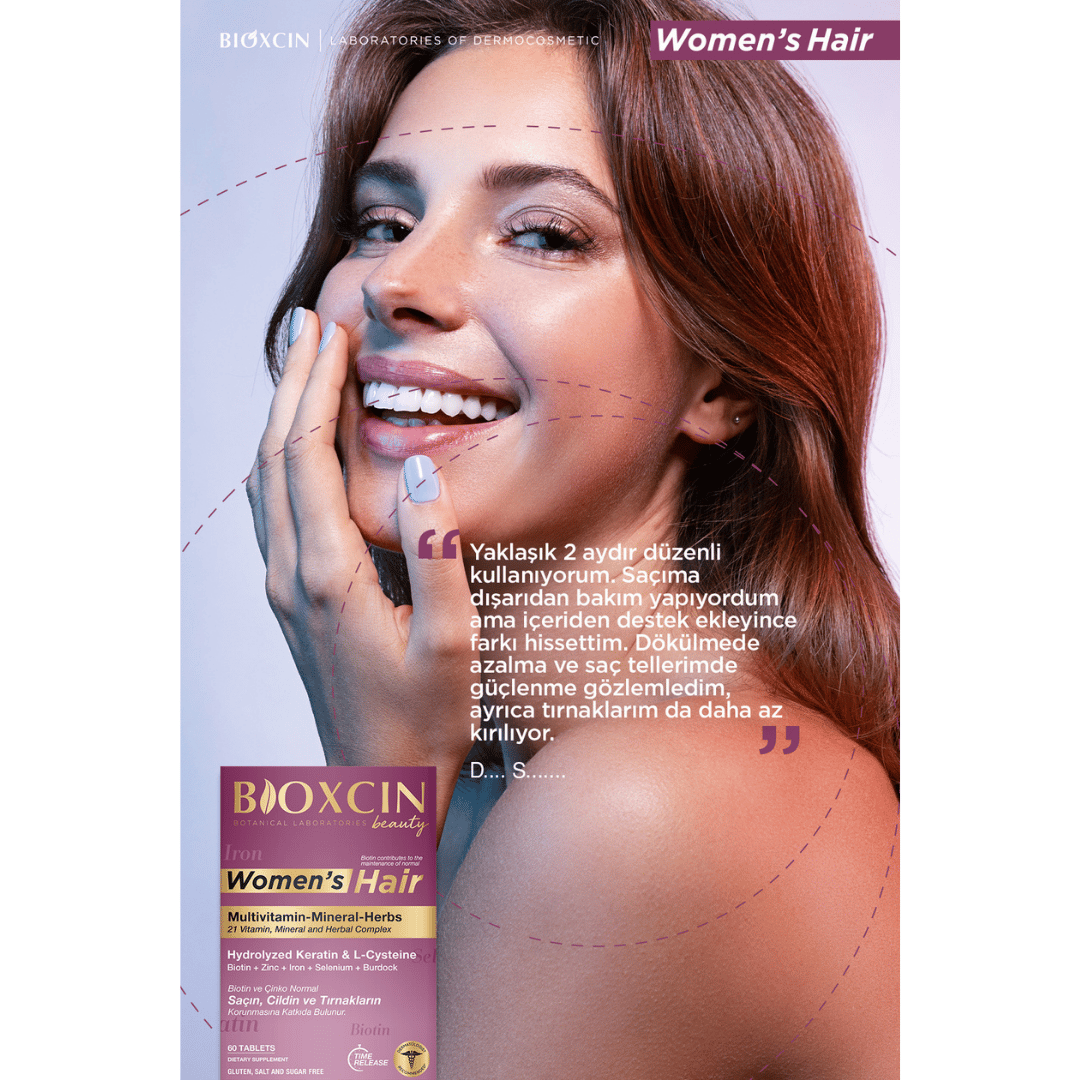 Bioxcin Women Hair Set - 30 Tablet + Şampuan 100 ml Hediyeli - Bioxcin