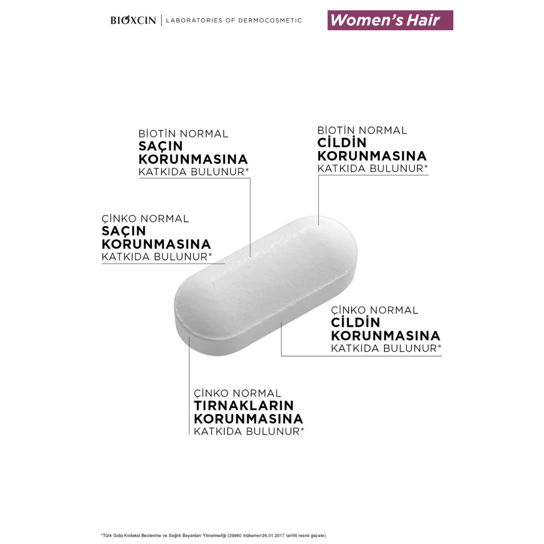 Bioxcin Women Hair Set - 30 Tablet + Şampuan 100 ml Hediyeli - Bioxcin