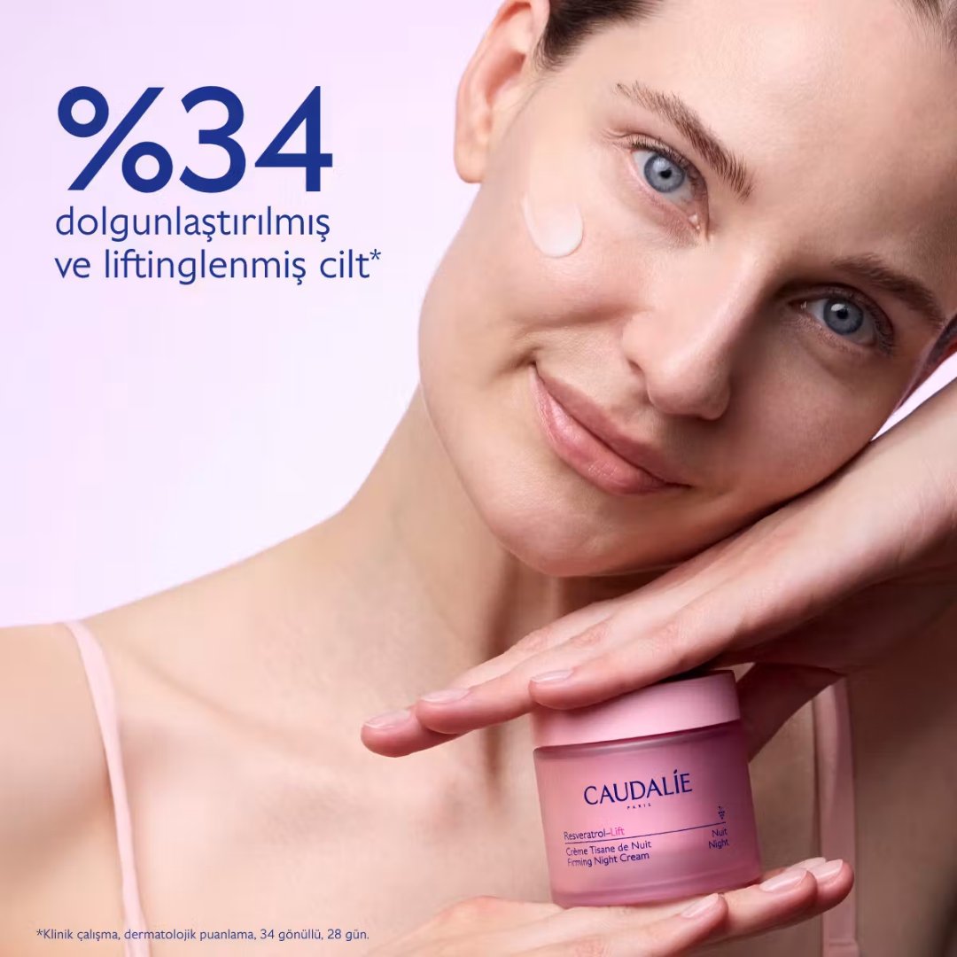 Caudalie Resveratrol Lift Sıkılaştırıcı Etkili Gece Bakım Kremi 50 ml - Caudalie
