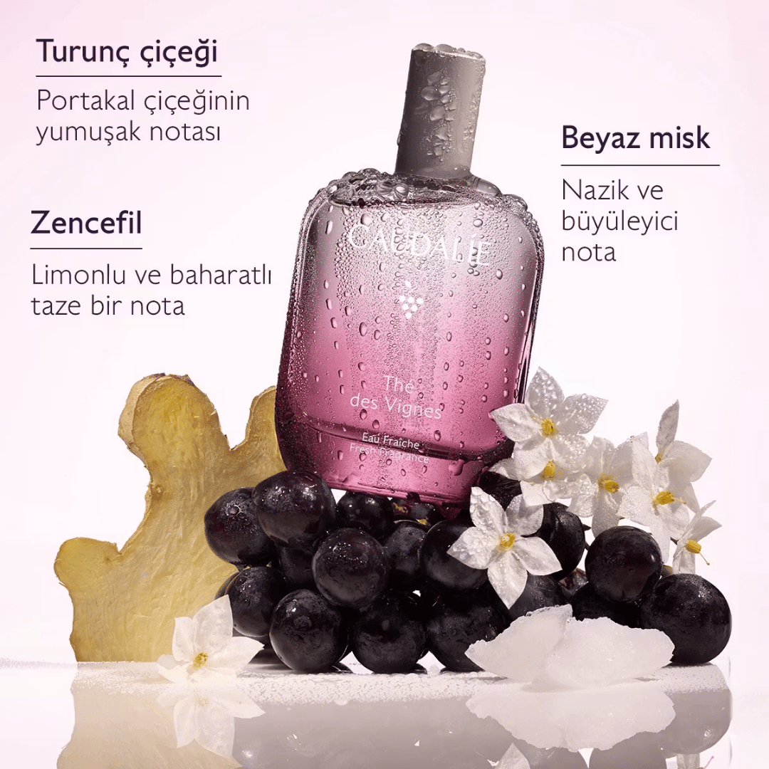 Caudalie The Des Vignes Beyaz Misk ve Zencefil Aromalı Vücut Kokusu 50ml - Caudalie 