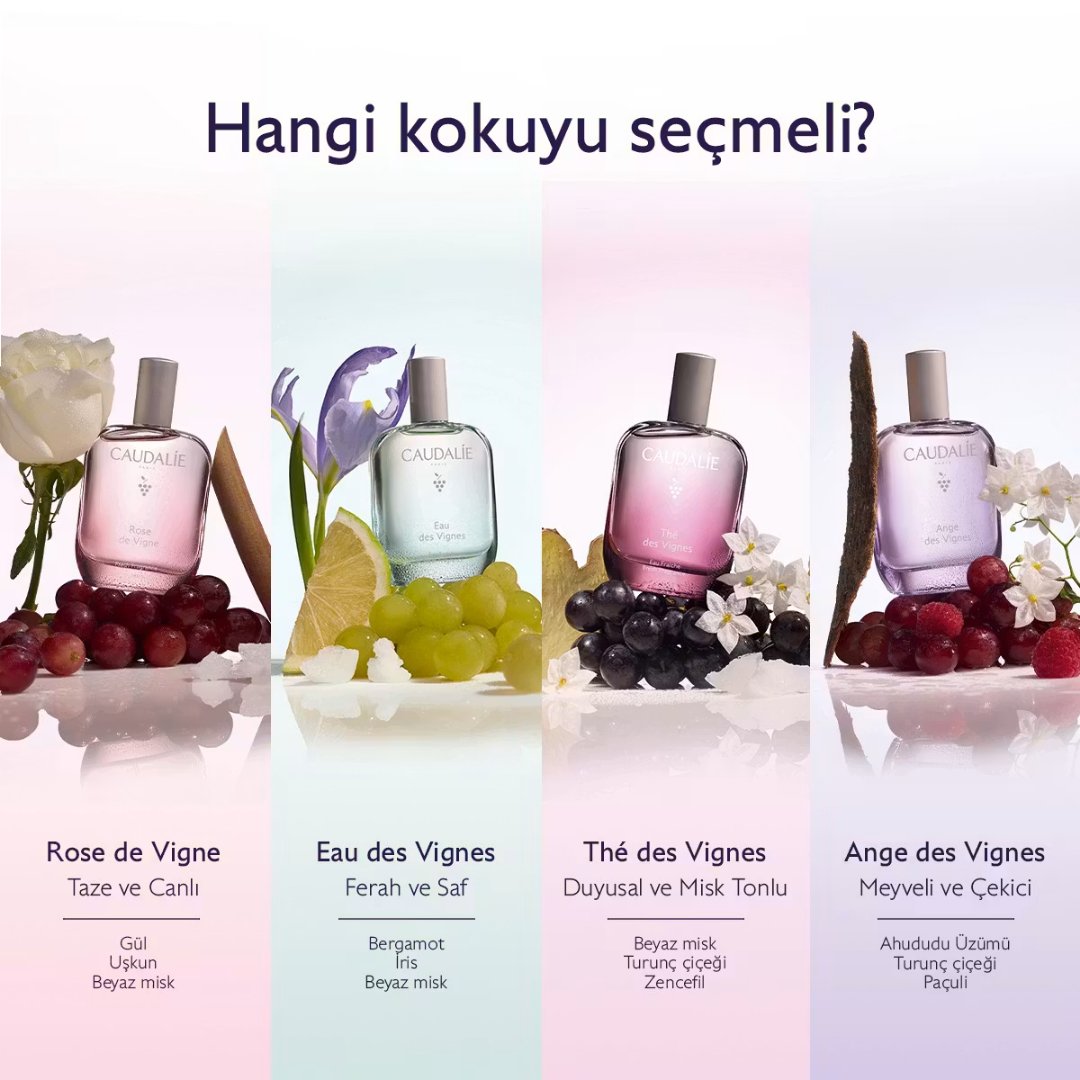 Caudalie The Des Vignes Beyaz Misk ve Zencefil Aromalı Parfüm 100 ml - Caudalie 