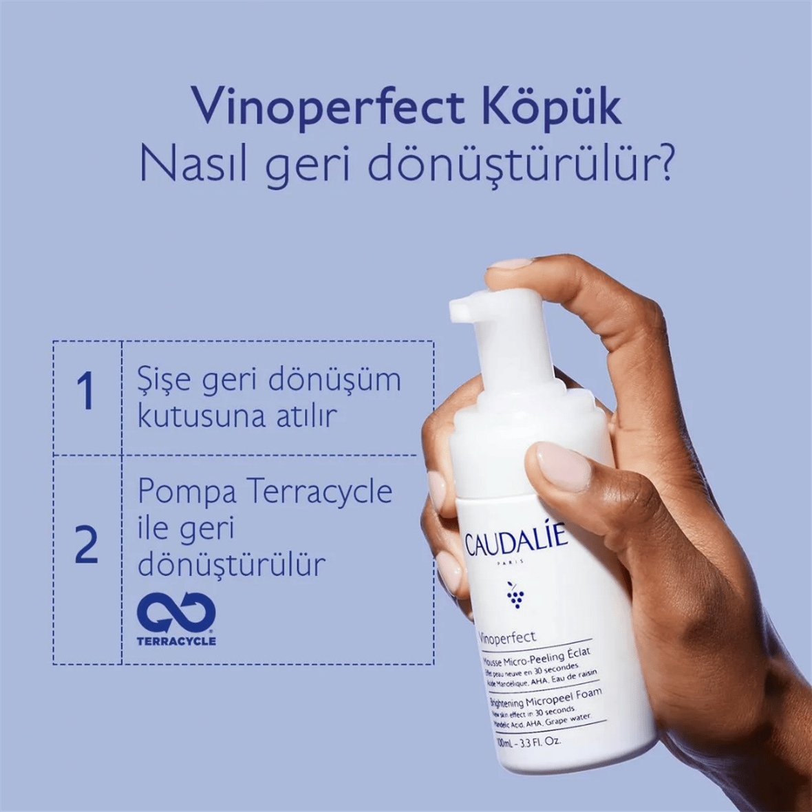 Caudalie Vinoperfect Işıltı Verici Mikro Peeling Temizleme Köpüğü - Caudalie