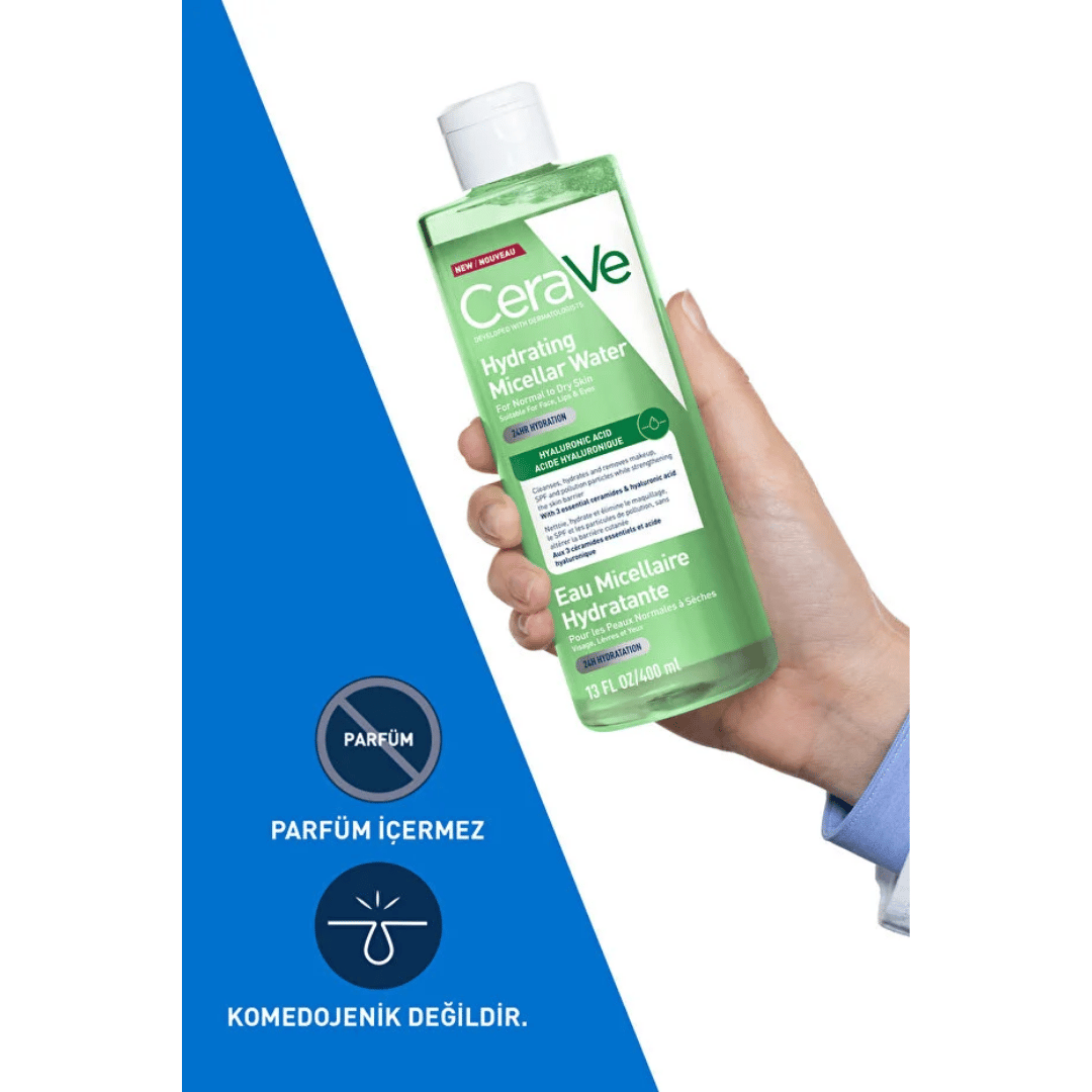 Cerave Hyalüronik Asit İçerikli Nemlendirici Makyaj Temizleme suyu 400 ml - Cerave