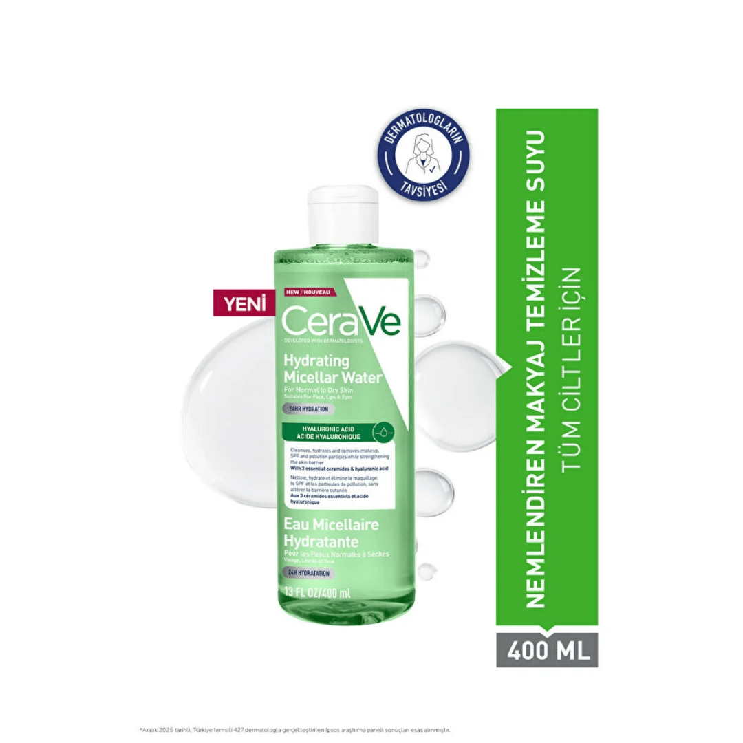 Cerave Hyalüronik Asit İçerikli Nemlendirici Makyaj Temizleme suyu 400 ml - Cerave