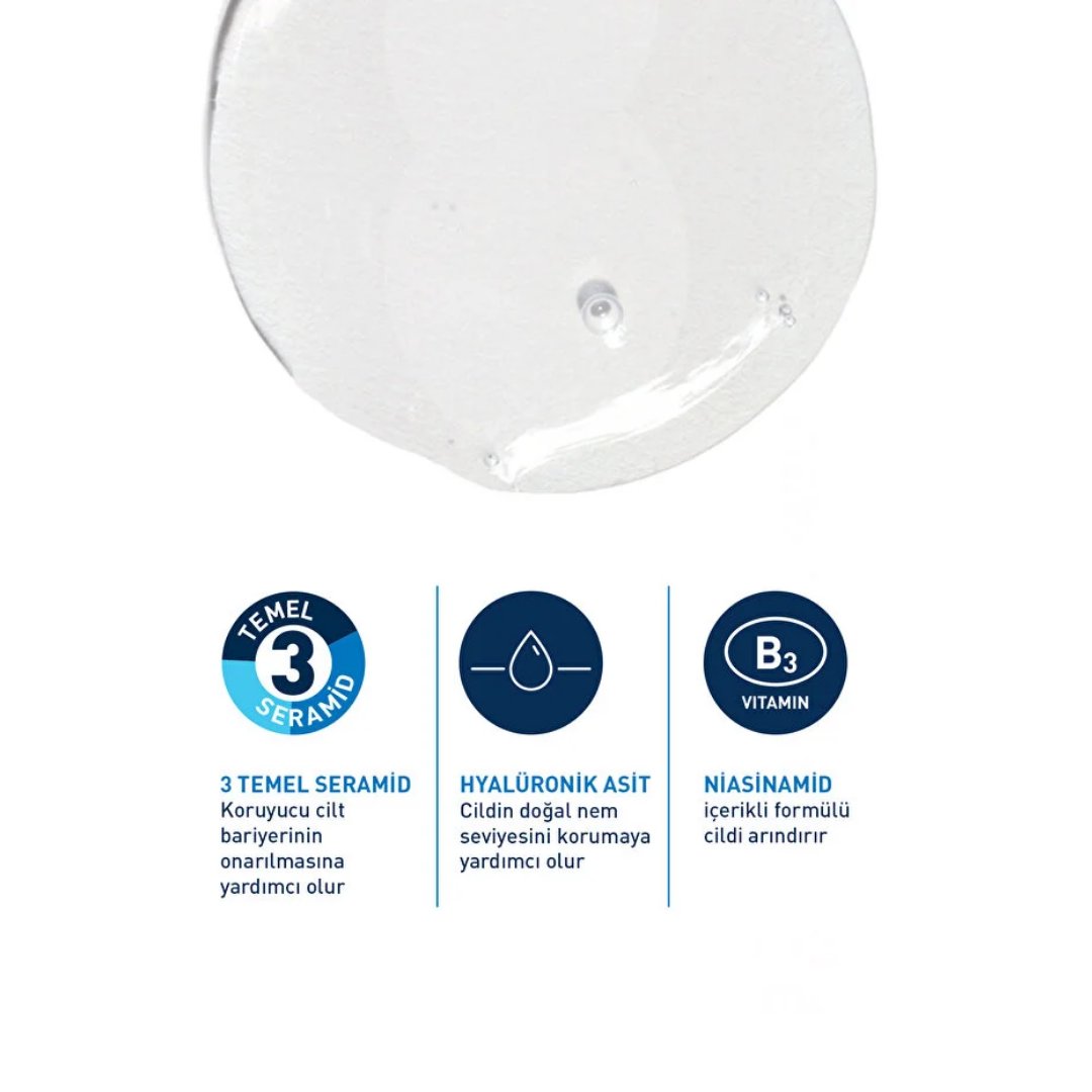 CeraVe Normal Ve Yağlı Ciltler İçin Köpüren Temizleyici 473 ml - Refill - Cerave