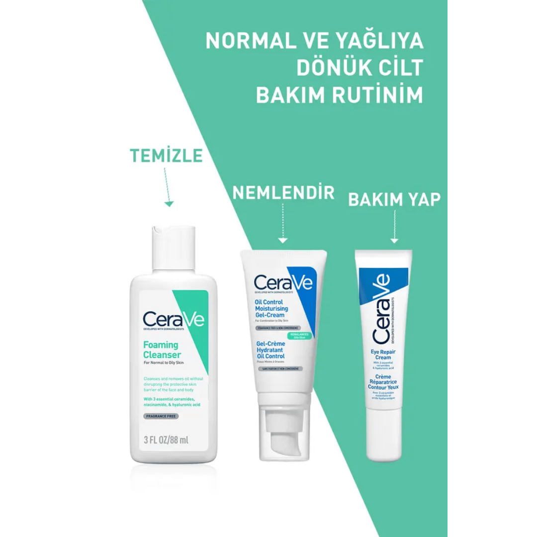 Cerave Normal ve Yağlı Ciltler İçin Köpüren Temizleyici 88 ml - Cerave