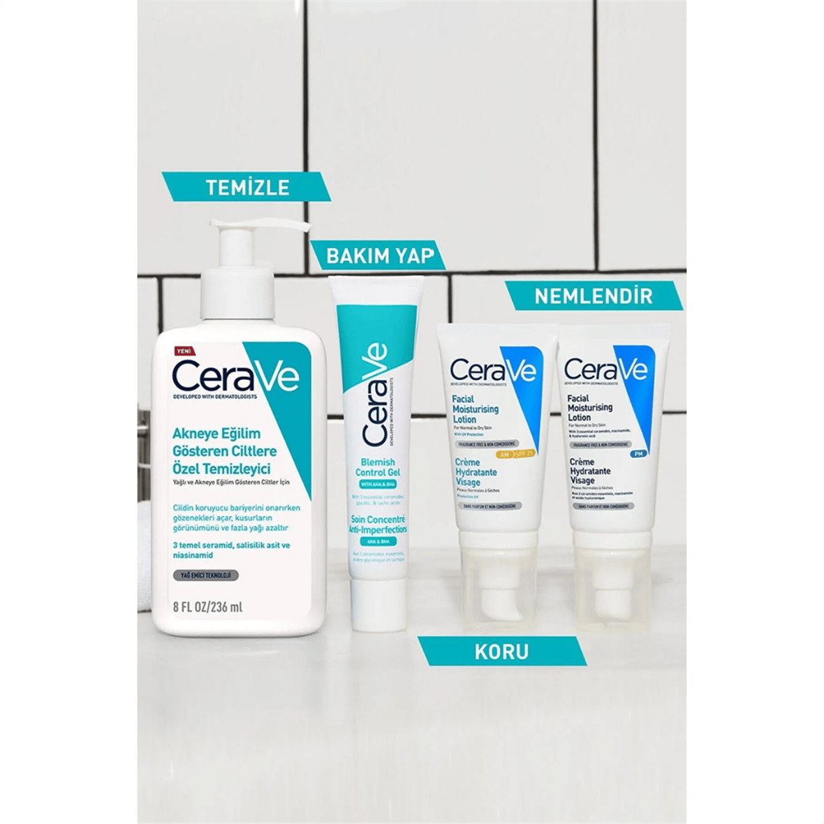 Cerave Yağlı ve Düzensiz Cilter için Yüz Bakım Jeli 40 ml - Cerave