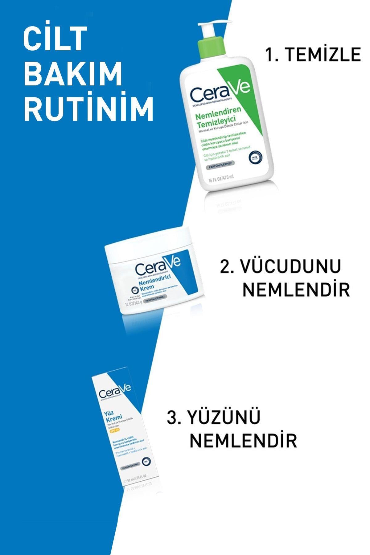 CeraVe Yüz Ve Vücut Nemlendirici Krem 340 Gr Avantaj Paket 2'li - Cerave
