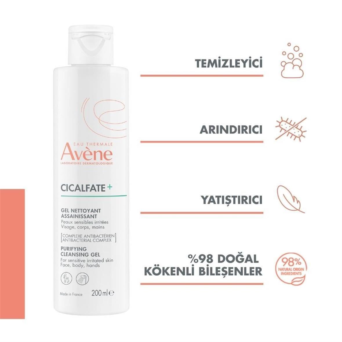 Cicalfate Gel Nettoyant Purifiant 200 Ml - Avene