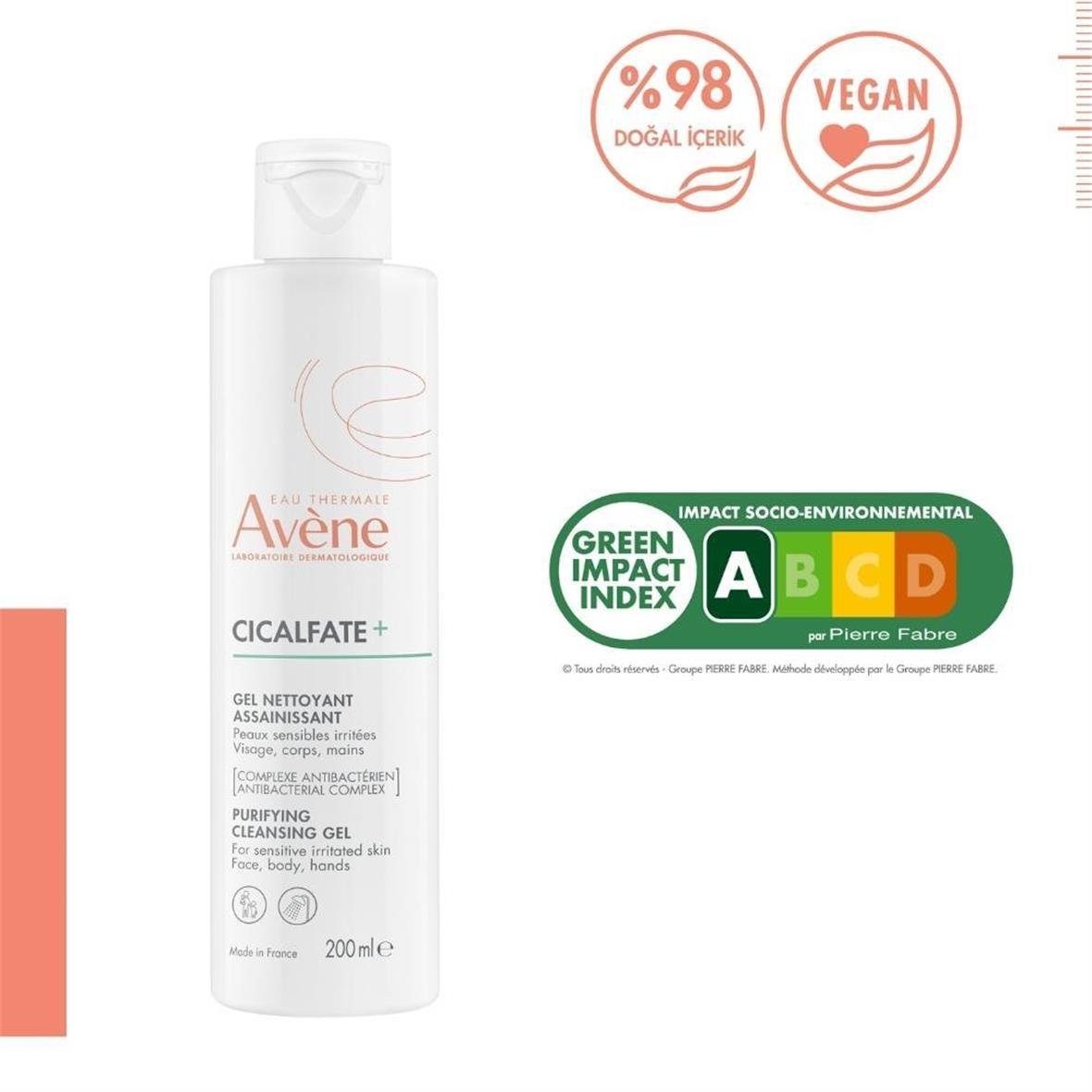 Cicalfate Gel Nettoyant Purifiant 200 Ml - Avene