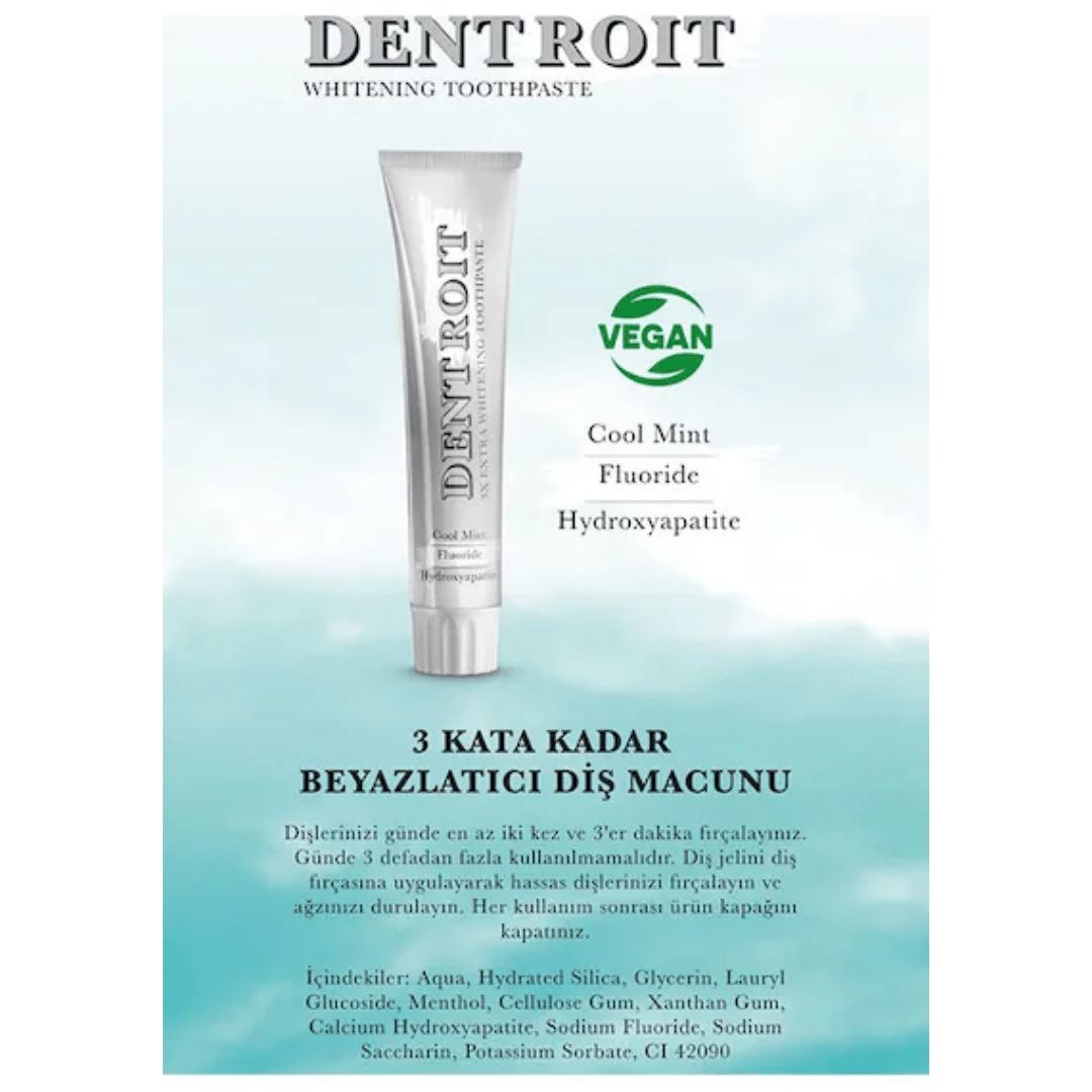 Dentroit 3x Ekstra Beyazlatıcı Diş Macunu 100 ml - Dentroit