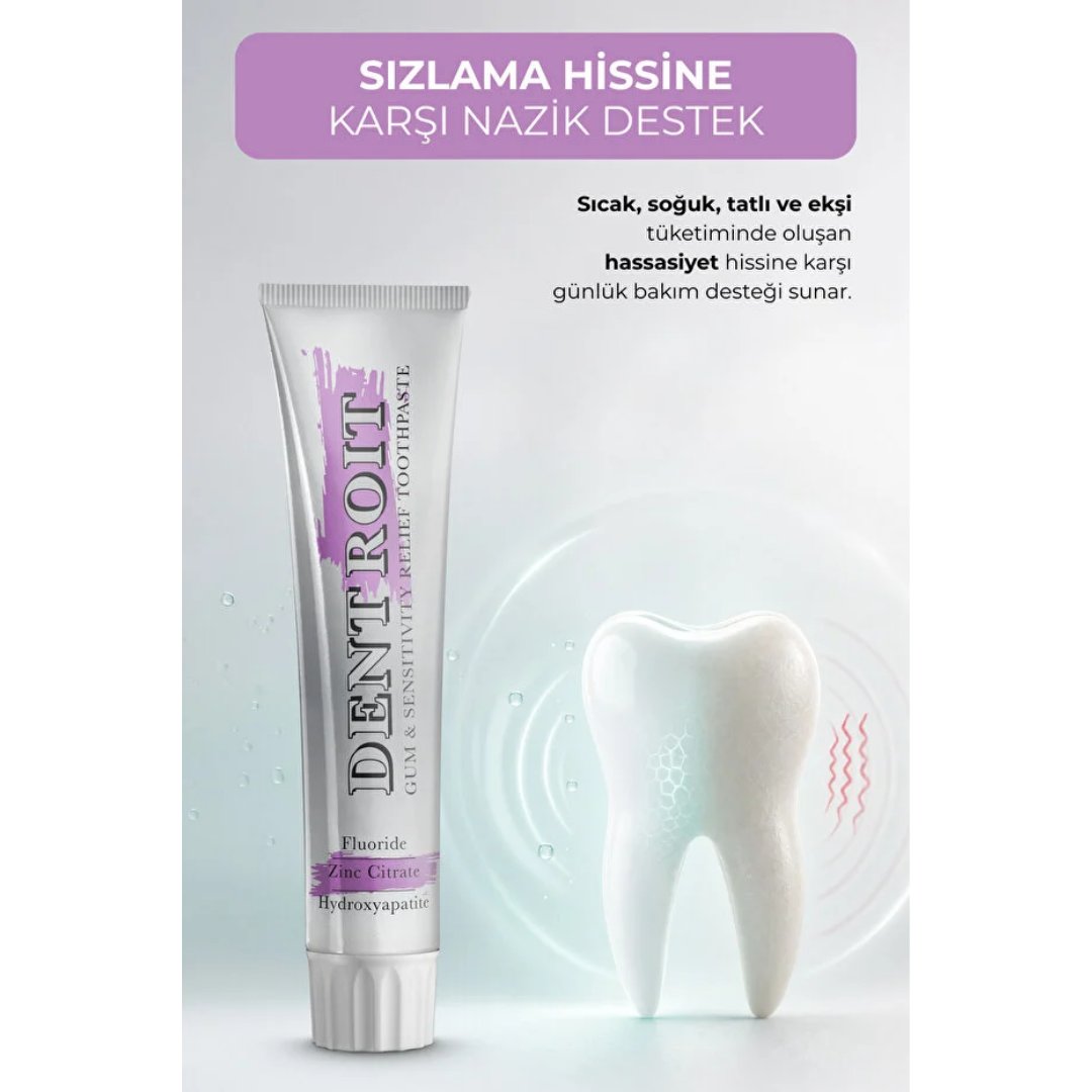 Dentroit Gum & Sensitivity Relief Toothpaste 100 ml (Hassasiyet Giderici Diş Macunu) - Dentroit