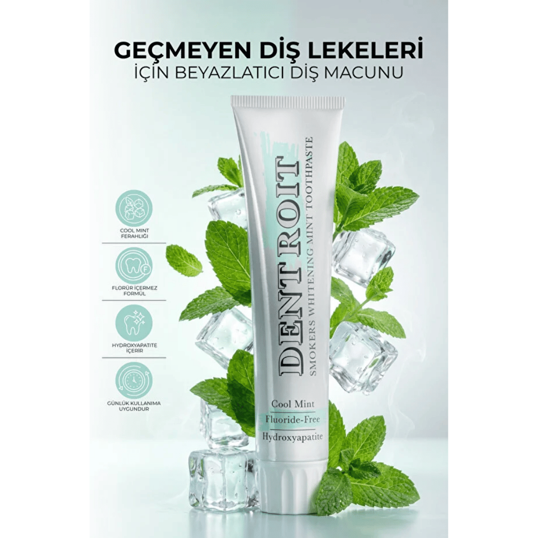 Dentroit Leke Giderici Beyazlatıcı Diş Macunu 100 ml - Dentroit