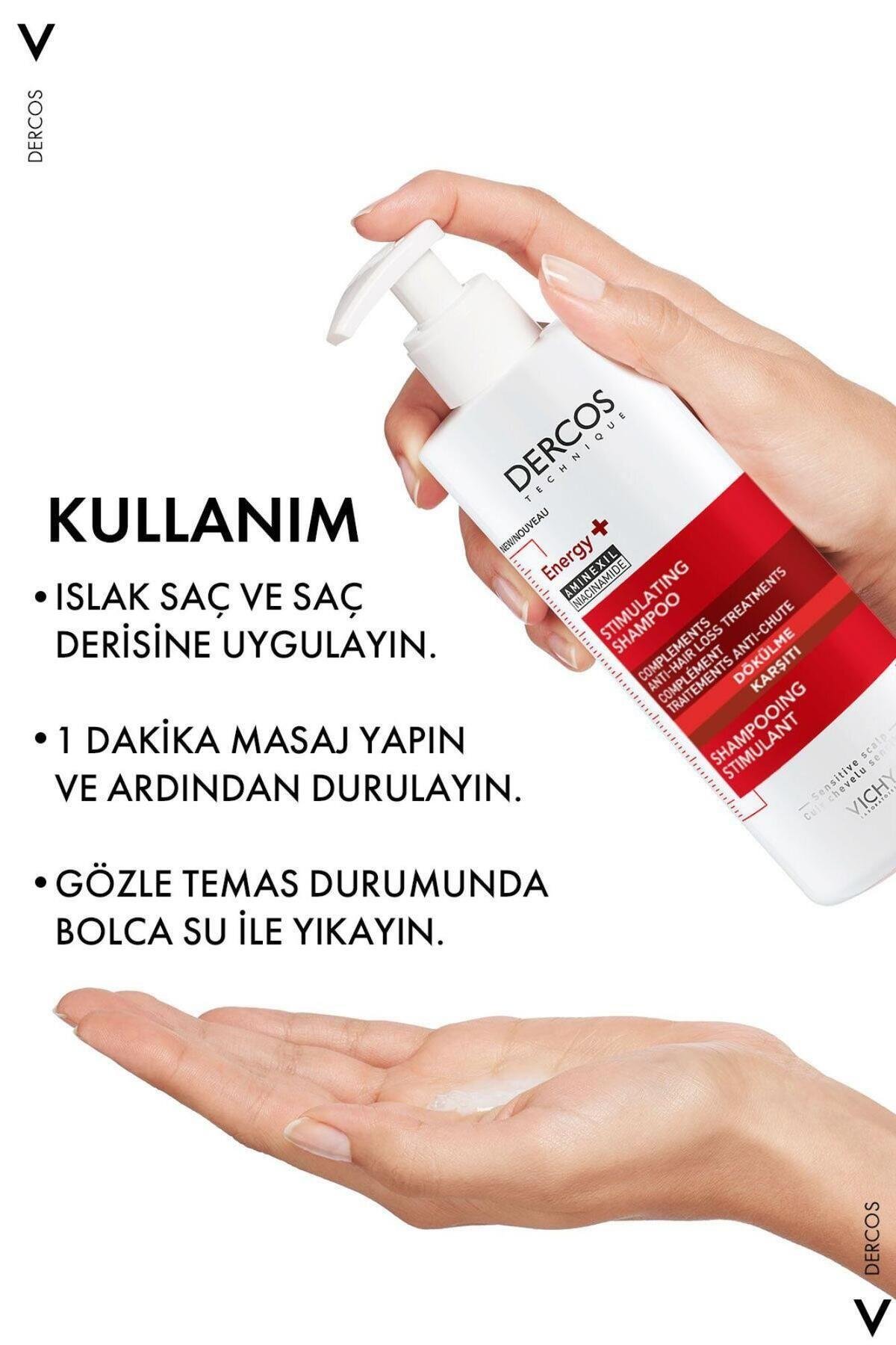 Dercos Energisant Saç Dökülmesi Karşıtı Şampuan 400 ml 2'Li - Vichy