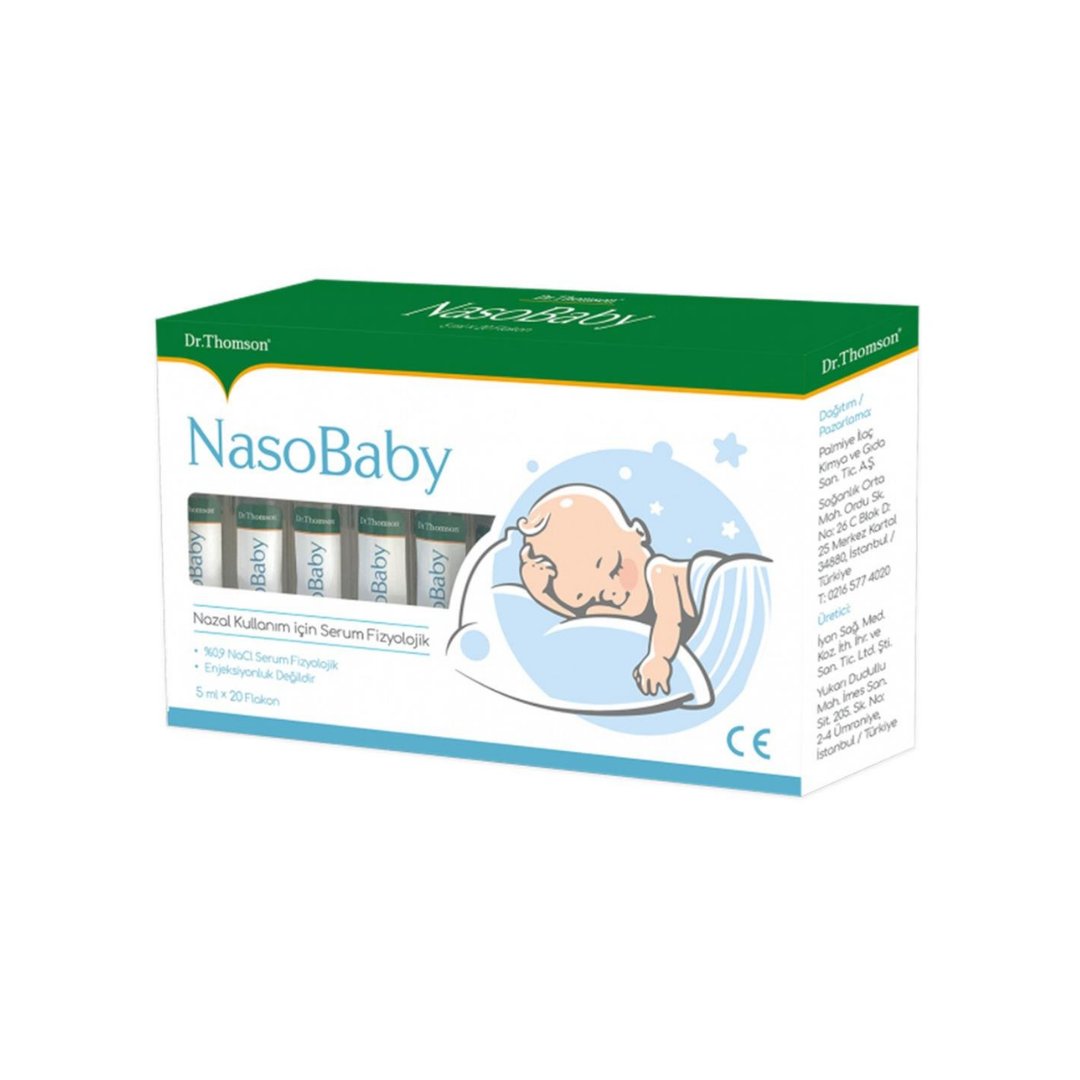 Dr. Thomson NasoBaby 5 ml 20'li Flakon Serum Fizyolojik Damla - Dr. Thomson