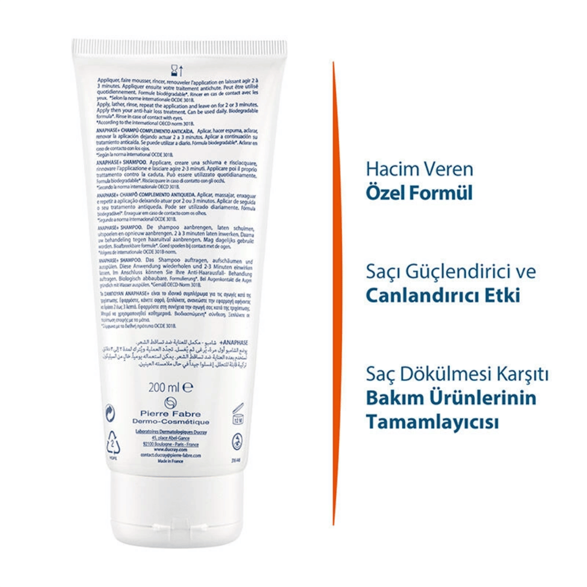 Ducray Anaphase + Plus Saç Dökülmesine Karşı Şampuan 200 ml - Ducray