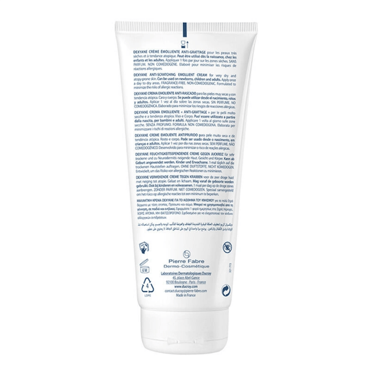 Ducray Dexyane Emollient Cream 200 ml - Ducray