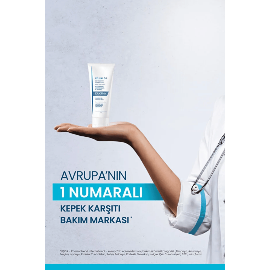 Ducray Kelual DS Face and Body Foaming Gel 200 ml - Ducray