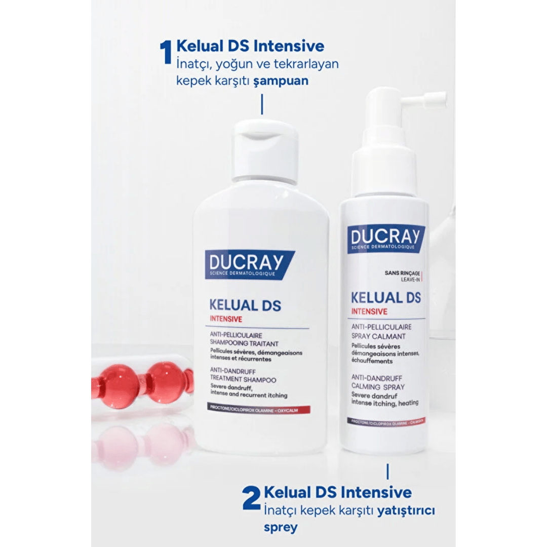 Ducray Kelual DS Intensive Spray - Kepek Karşıtı Saç Bakım Spreyi 100 ml - Ducray