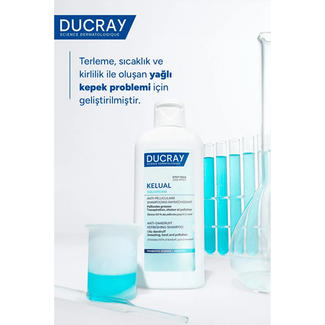 Ducray Kelual Squanorm Kepek Karşıtı ve Ferahlatıcı Şampuan 400 ml - Ducray