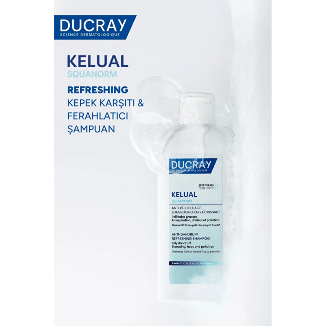 Ducray Kelual Squanorm Kepek Karşıtı ve Ferahlatıcı Şampuan 400 ml - Ducray