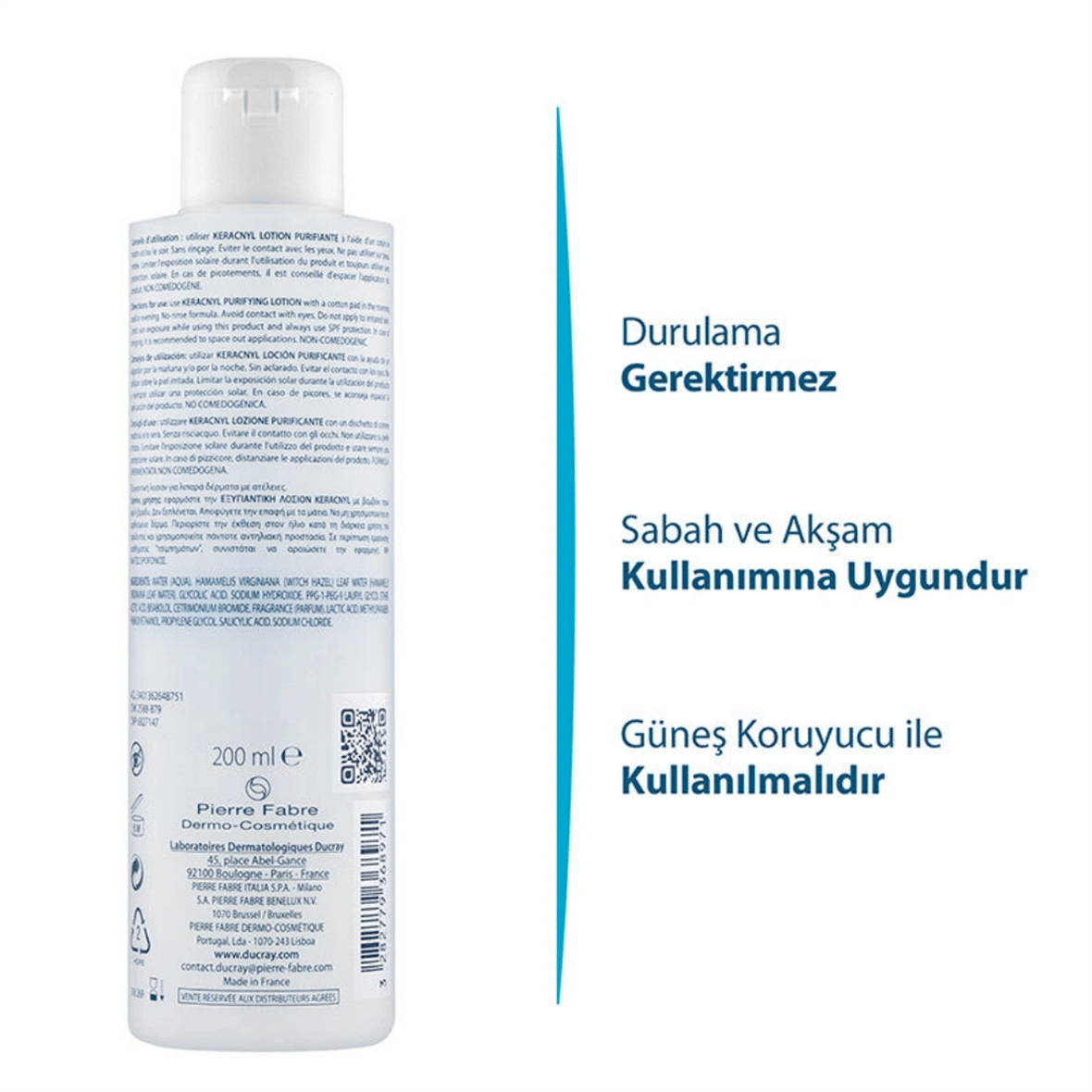 Ducray Keracnyl Lotion Purifiante 200 ml - Ducray