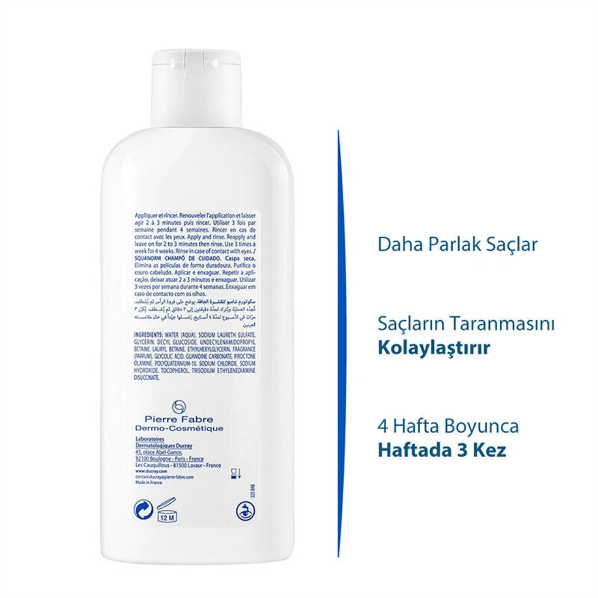 Ducray Squanorm Şampuan DRY Dandruff 200 ml - Ducray