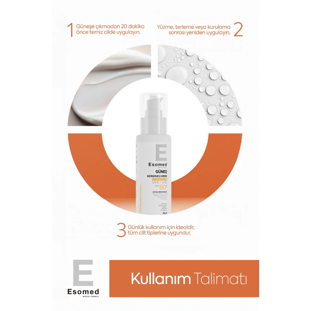 Esomed Güneş Koruyucu Krem SPF50+ 100 ml - Esomed