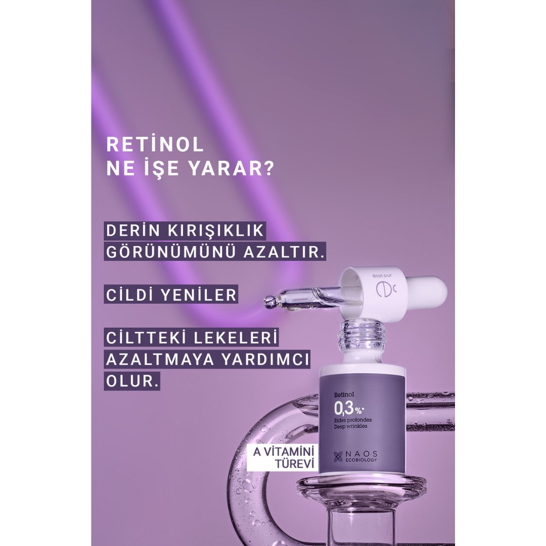 Etat Pur Pure Active Retinol %0,3 Kırışıklık Karşıtı Saf Konsantre Bakım 15 ml - Etat Pur
